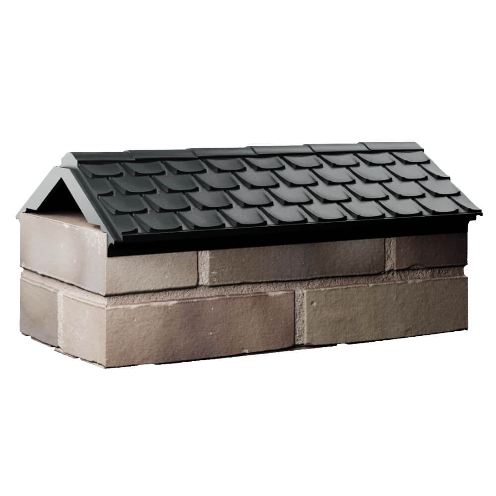 Парапет Zking Эльбрус Черный с посадкой на 1 кирпич (255мм) Новосибирск фото