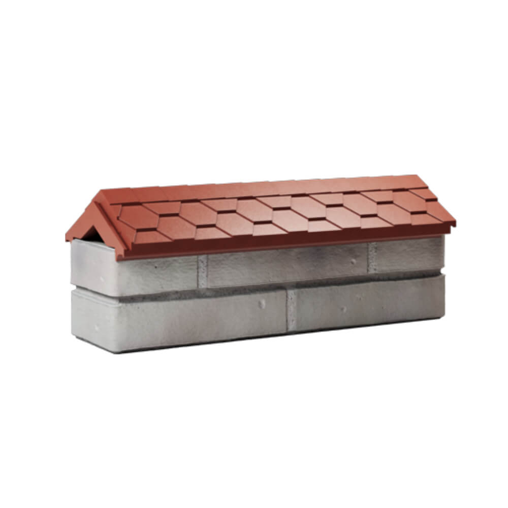 Парапет Zking Эверест Красный с посадкой на 0.5 кирпича (130мм) Новосибирск фото