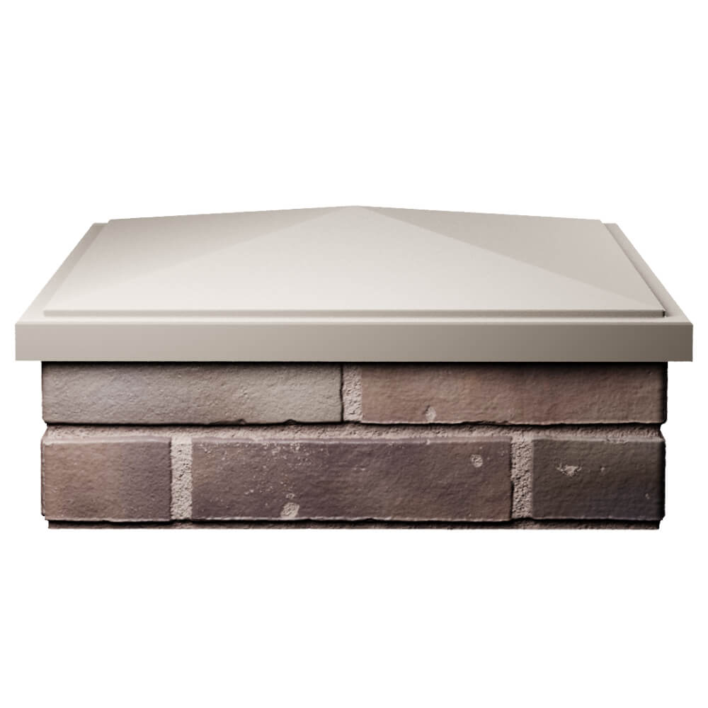 Колпак Zking БонаМоно Бежевый на столб 2х2 кирпича (515х515, 530х530мм) Новосибирск фото