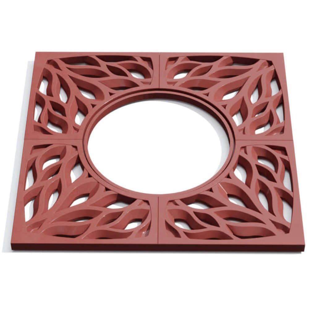 Приствольная решетка для дерева ZKING CRUST 1.2х1.2м Красная Новосибирск фото