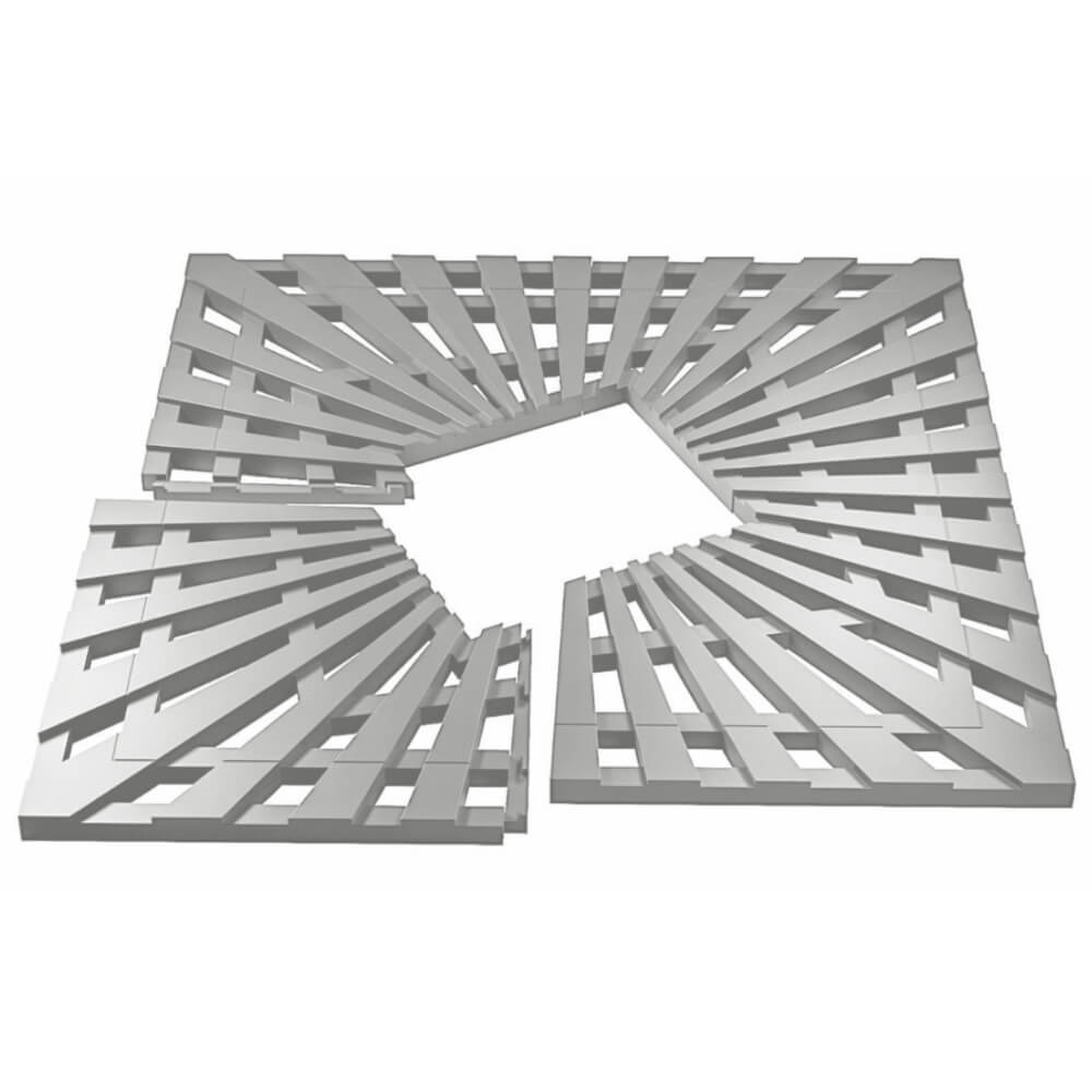 Приствольная решетка для дерева ZKING ATMOSPHERE 1.2х1.2м Бежевая в Новосибирске фото