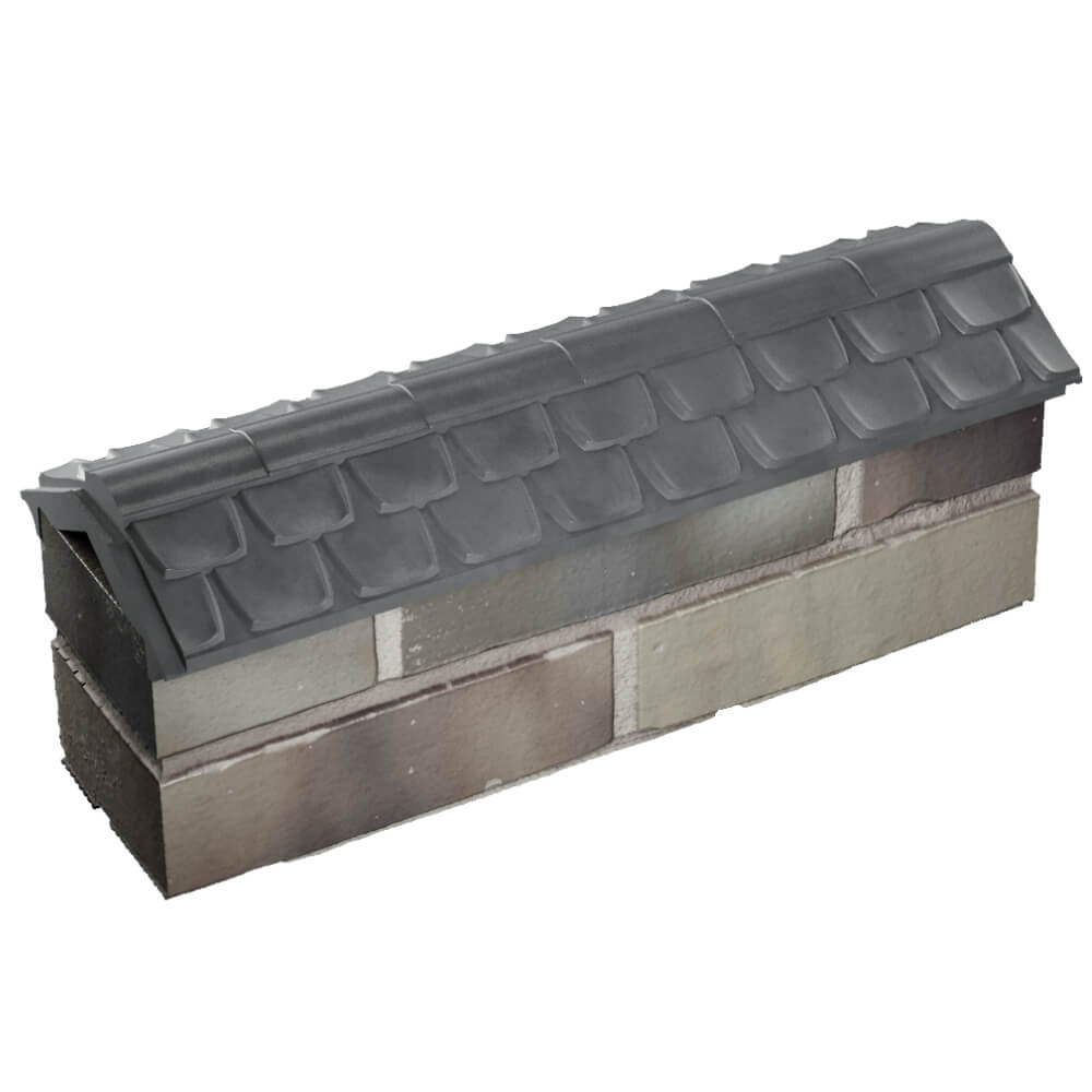 Парапет Zking Эльбрус Серый с посадкой на 0.5 кирпича (130мм) в Новосибирске фото