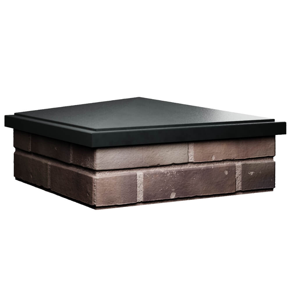 Колпак Zking БонаМоно Черный на столб 2х2 кирпича (515х515, 530х530мм) в Новосибирске фото