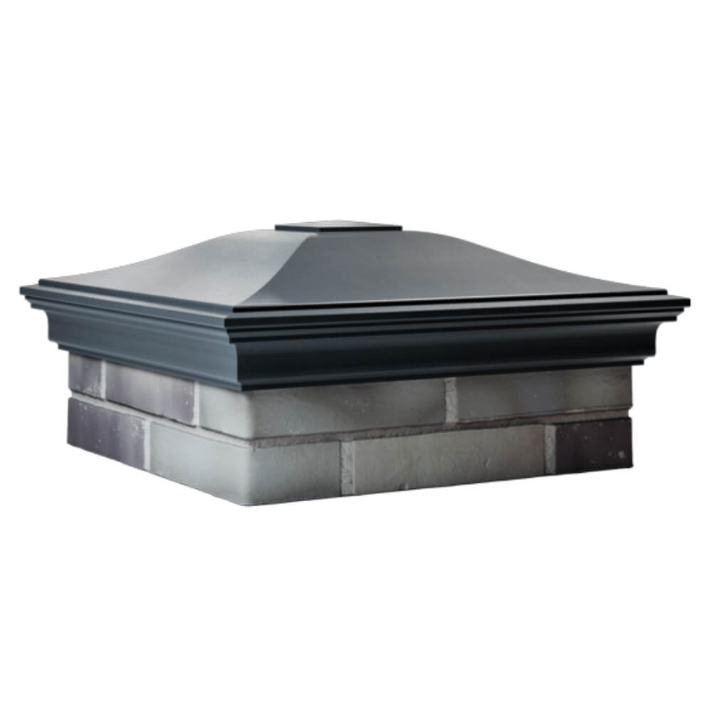 Колпак Zking Монблан Серый на столб 2х2 кирпича (515х515мм) в Новосибирске фото