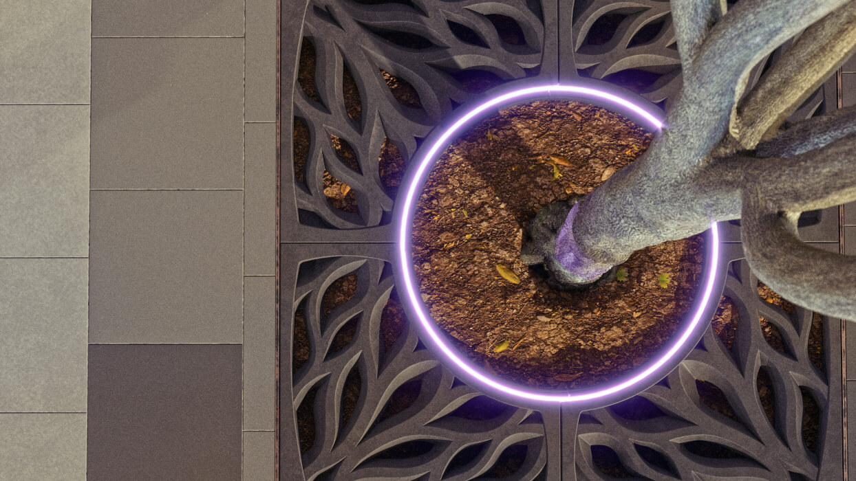 Приствольная решетка для дерева ZKING CRUST 1.2х1.2м Черная в Новосибирске фото