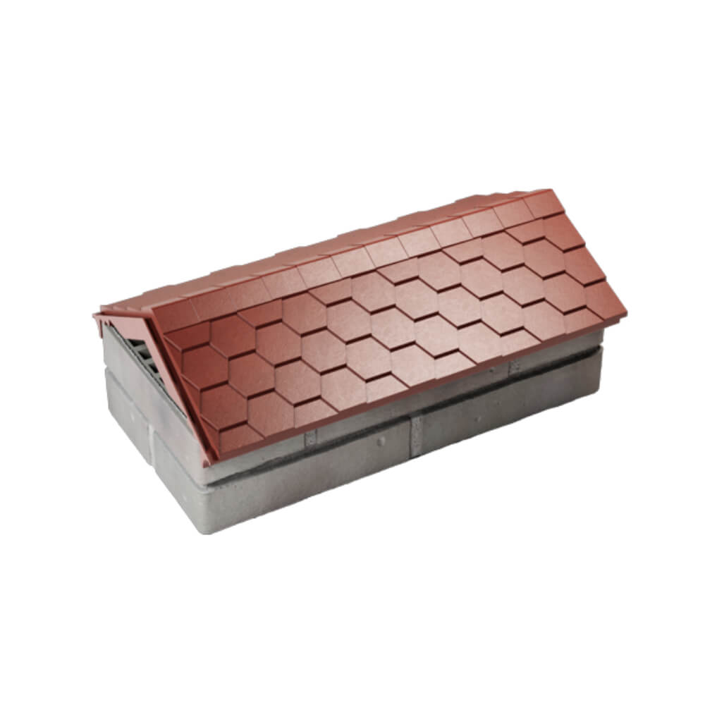 Парапет Zking Эверест Красный с посадкой на 1 кирпич (200/225/255мм) в Новосибирске фото