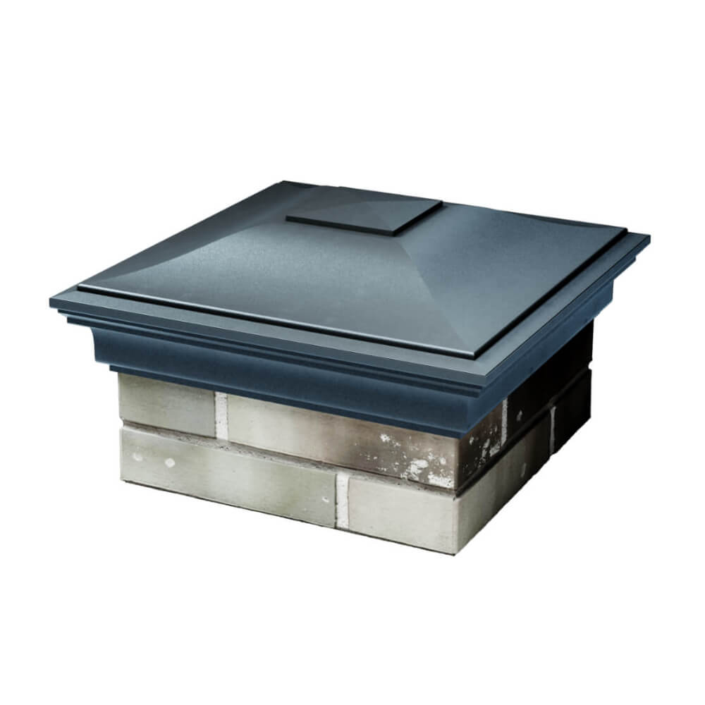 Колпак Zking Монблан Серый на столб 1.5х1.5 еврокирпича 0.7НФ (355х355мм) в Новосибирске фото