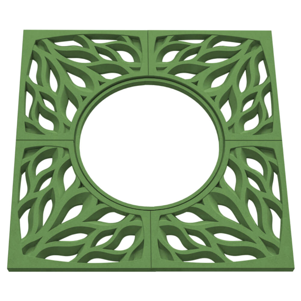 Приствольная решетка для дерева ZKING CRUST 1.2х1.2м Зеленая в Новосибирске фото