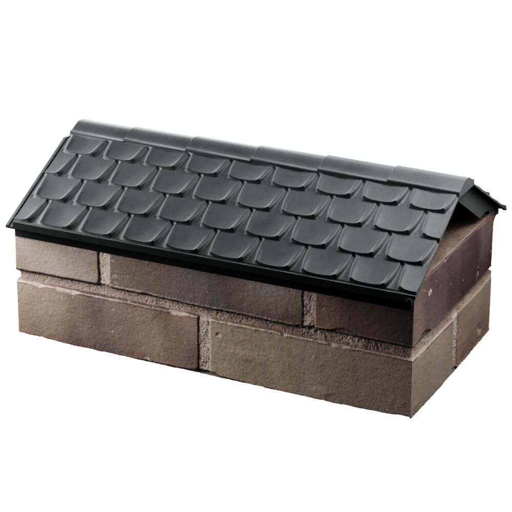 Парапет Zking Эльбрус Серый с посадкой на 1 кирпич (255мм) в Новосибирске фото