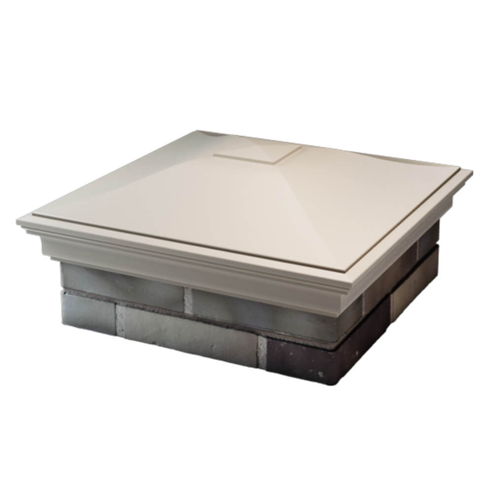 Колпак Zking Монблан Бежевый на столб 2х2 кирпича (515х515мм) в Новосибирске фото