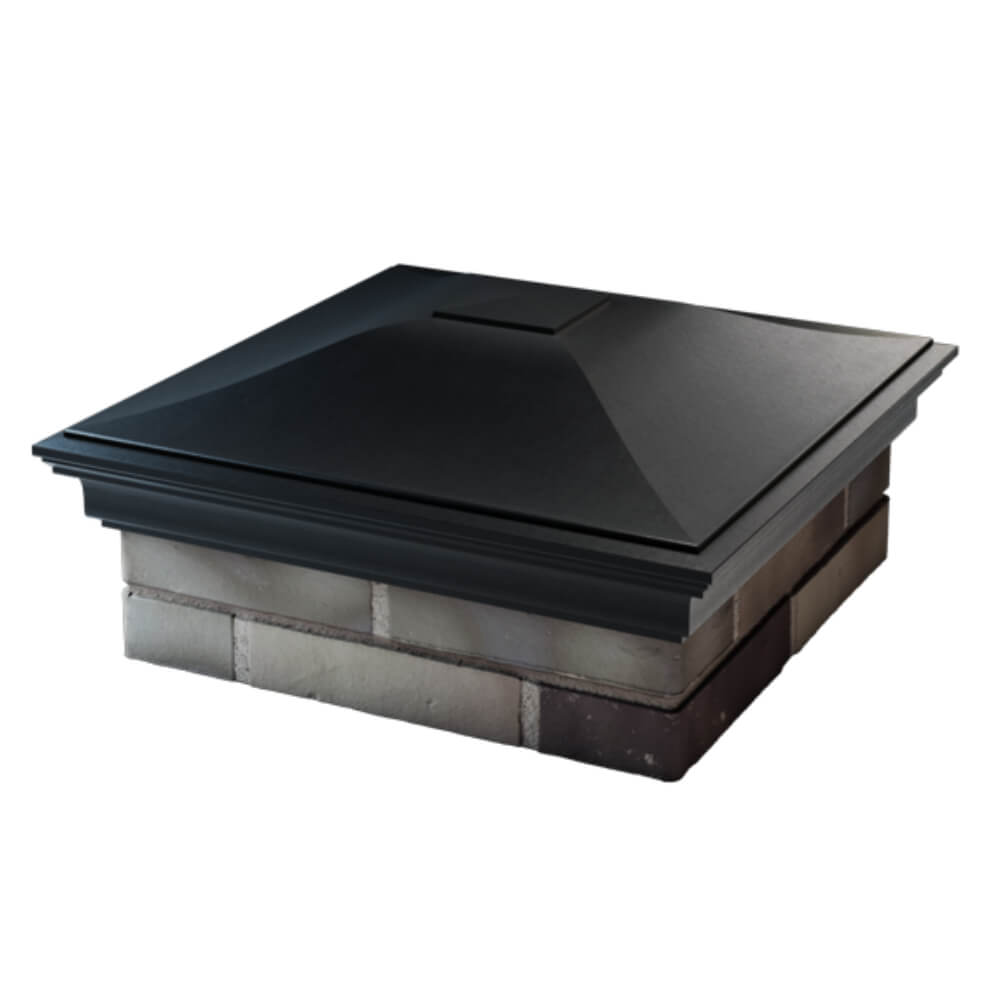 Колпак Zking Монблан Черный на столб 2х2 кирпича (515х515мм) в Новосибирске фото