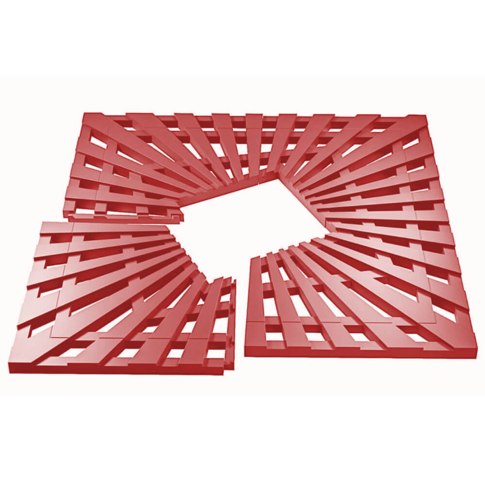 Приствольная решетка для дерева ZKING ATMOSPHERE 1.2х1.2м Красная в Новосибирске фото