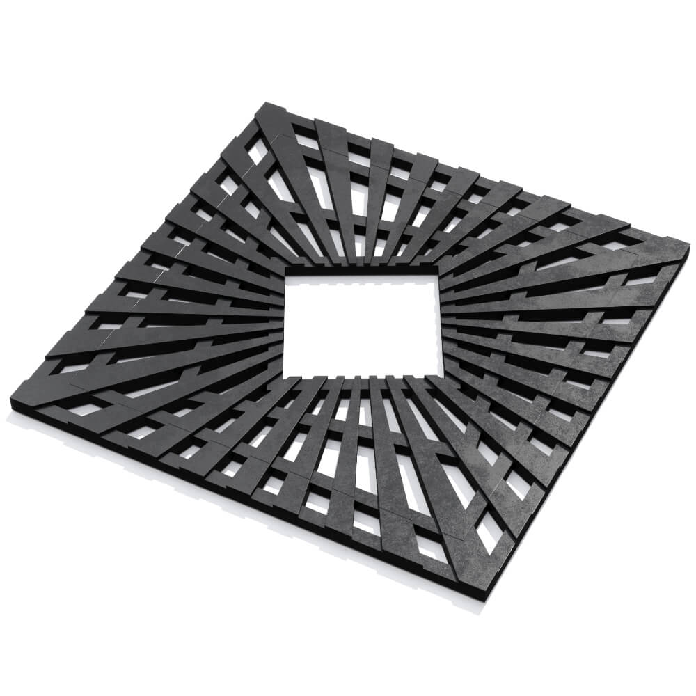 Приствольная решетка для дерева ZKING ATMOSPHERE 1.2х1.2м Черная в Новосибирске фото