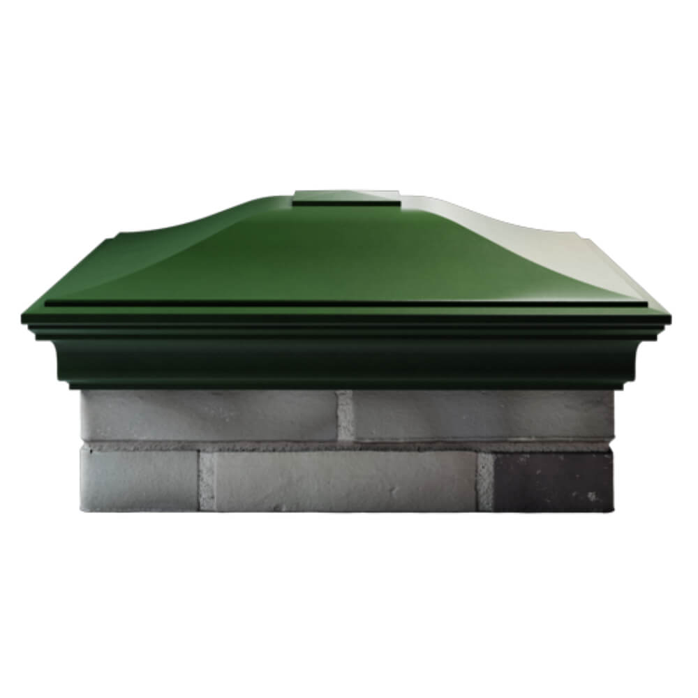 Колпак Zking Монблан Зеленый на столб 2х2 кирпича (515х515мм) в Новосибирске фото