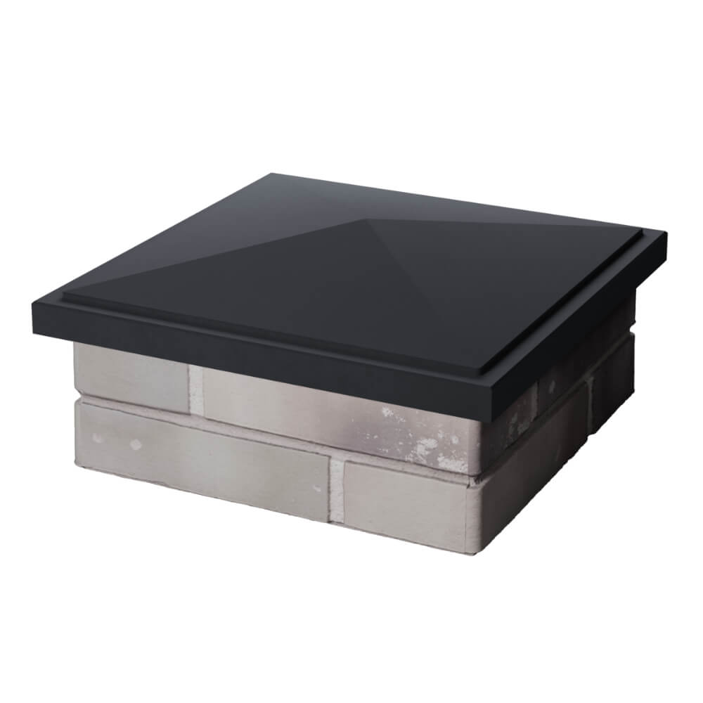 Колпак Zking БонаМоно Серый на столб 1.5х1.5 кирпича (385х385, 400х400мм) в Новосибирске фото