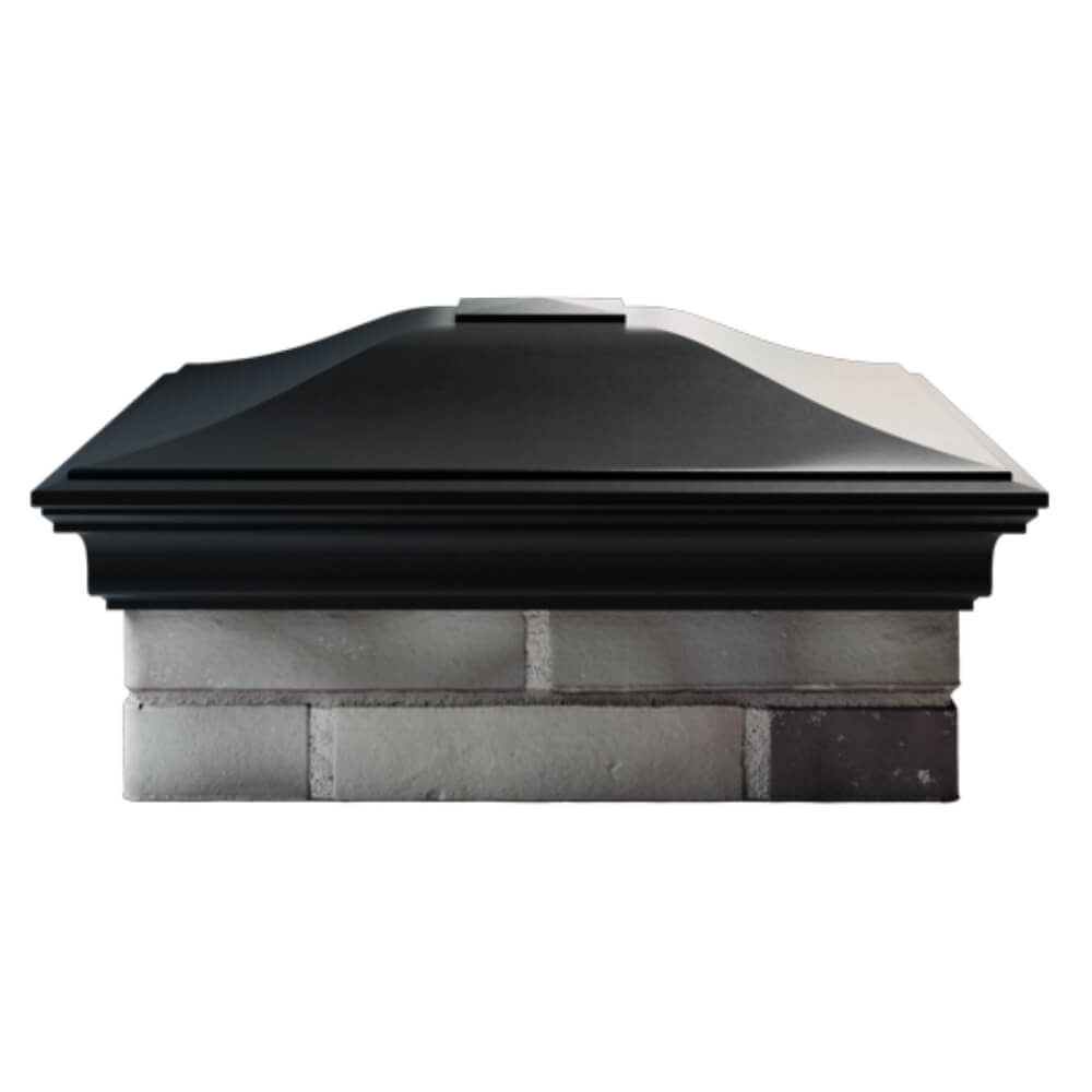 Колпак Zking Монблан Черный на столб 2х2 кирпича (515х515мм) в Новосибирске фото