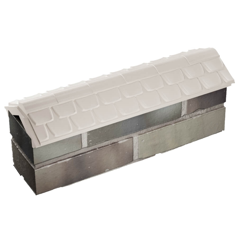 Парапет Zking Эльбрус Бежевый с посадкой на 0.5 кирпича (130мм) в Новосибирске фото