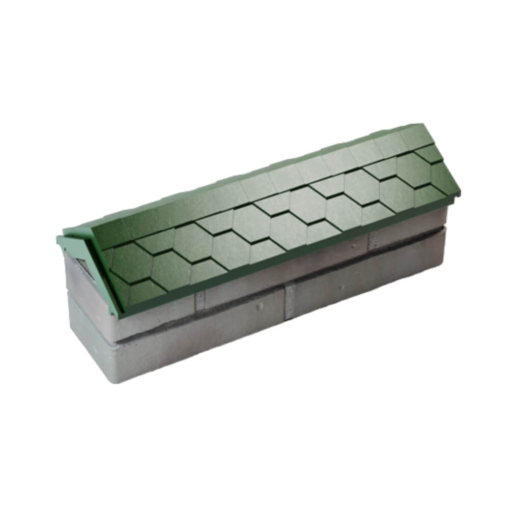 Парапет Zking Эверест Зеленый с посадкой на 0.5 кирпича (130мм) в Новосибирске фото