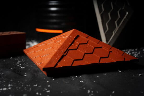 Колпак Zking Эверест Красный на столб 1.5х1.5 кирпича (390х390мм) в Новосибирске фото