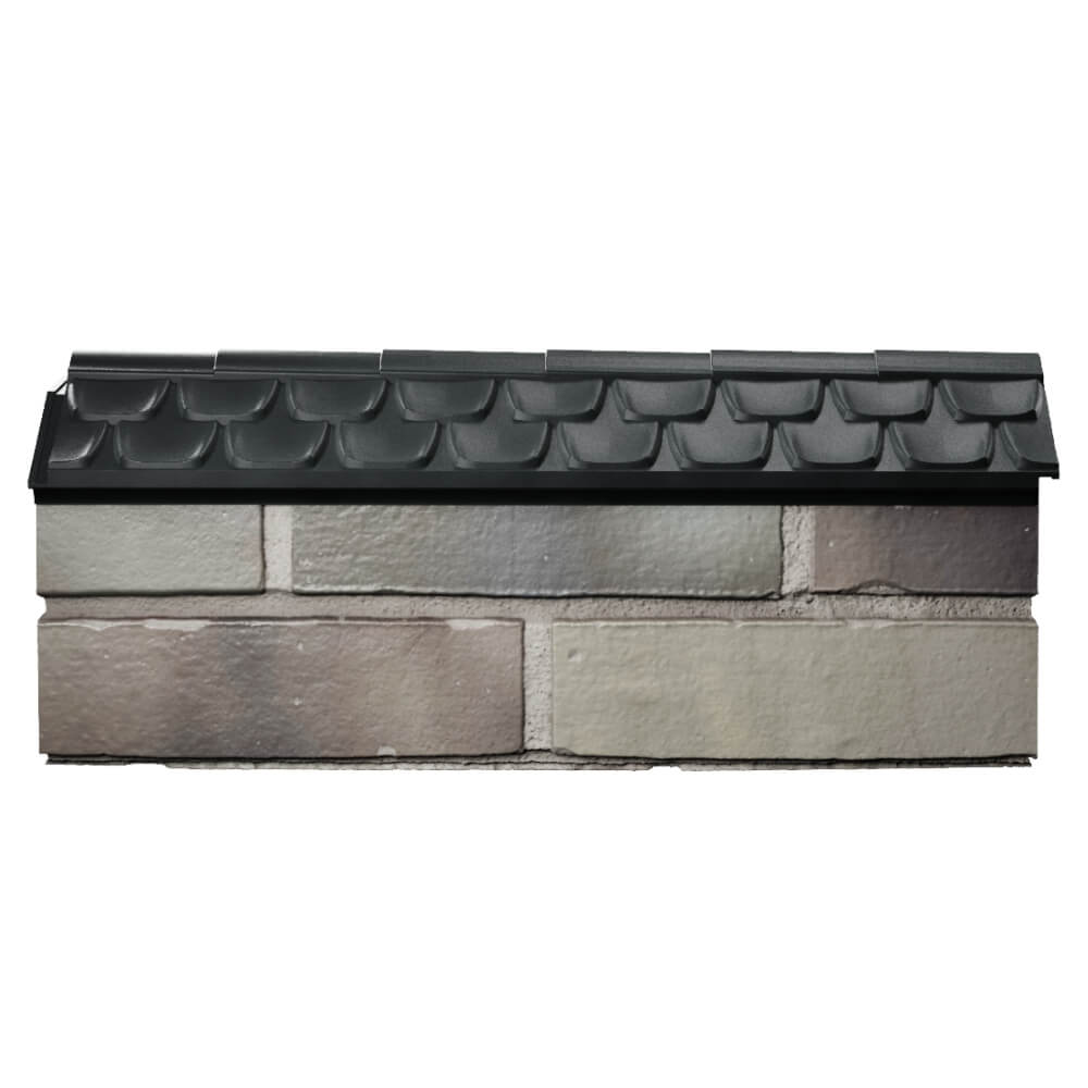 Парапет Zking Эльбрус Черный с посадкой на 0.5 кирпича (130мм) в Новосибирске фото