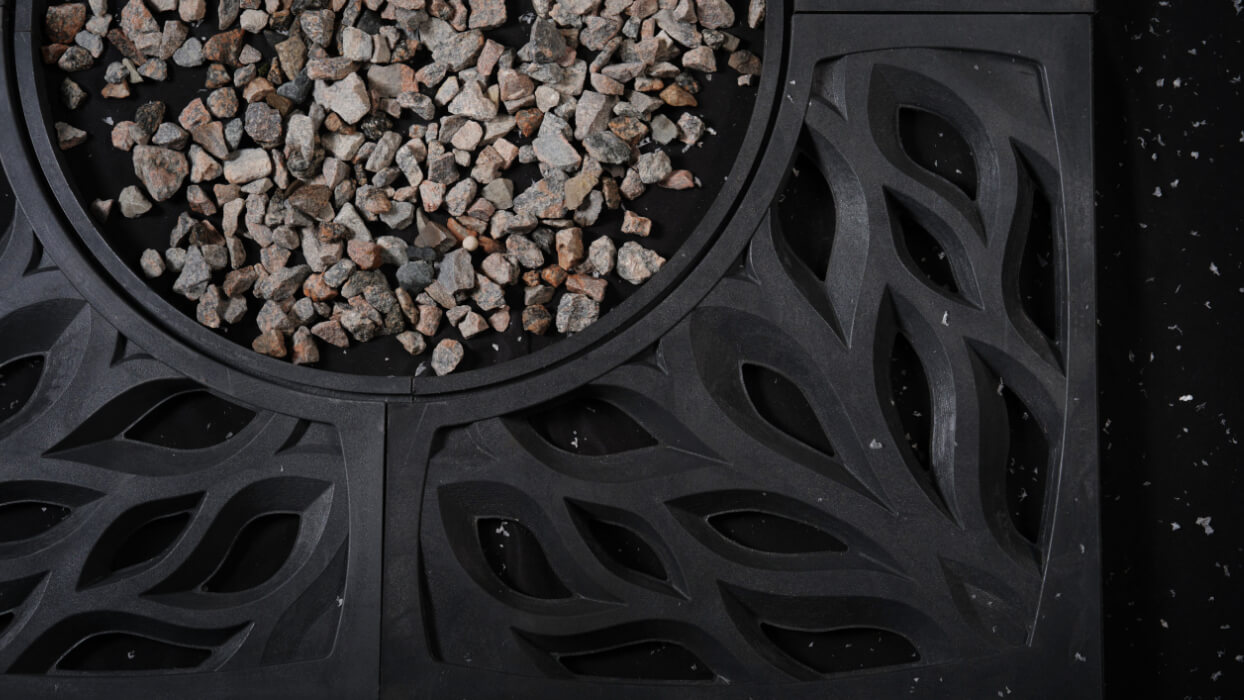 Приствольная решетка для дерева ZKING CRUST 1.2х1.2м Черная в Новосибирске фото